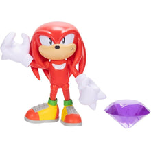 Load image into Gallery viewer, 2024 JAKKS Pacific Sonic the Hedgehog Figure: CLASSIC KNUCKLES (w Chaos Emerald)