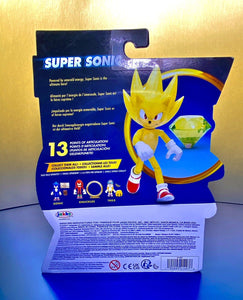 2022 JAKKS Pacific- Sonic the Hedgehog 2 (Movie) - SUPER SONIC (w Chaos Emerald)