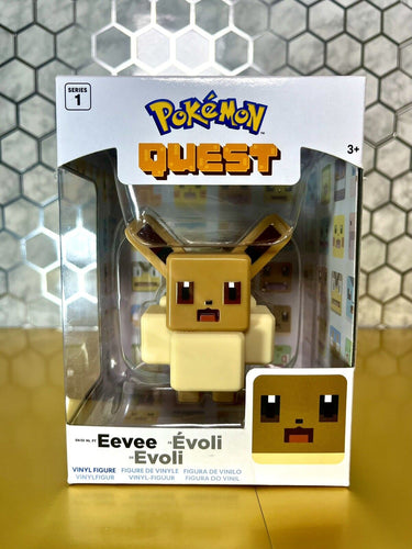 2019 Wicked Cool Toys - Pokémon Quest Series 1 -  EEVEE Vinyl Figure - Nintendo