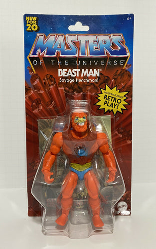 2020 Mattel -  Masters of the Universe 5.5” Retro Action Figure: BEAST MAN