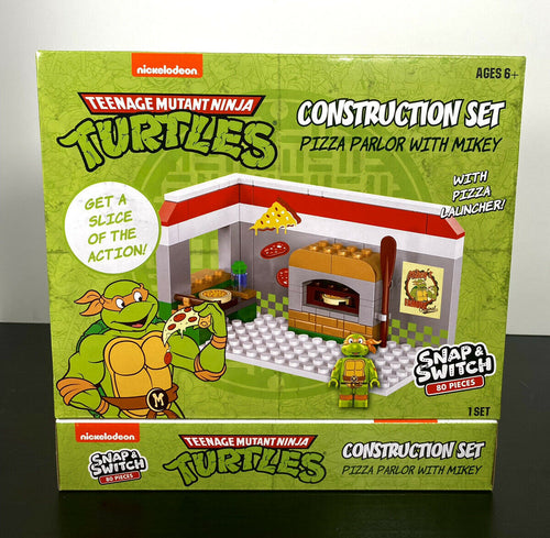 2021 Viacom - Nickelodeon TNMT - Pizza Parlor w/ Mikey Construction Set (80 pcs)