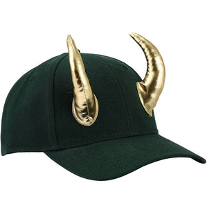 BioWorld Marvel Comics LOKI Helmet Green Baseball Hat OSFM