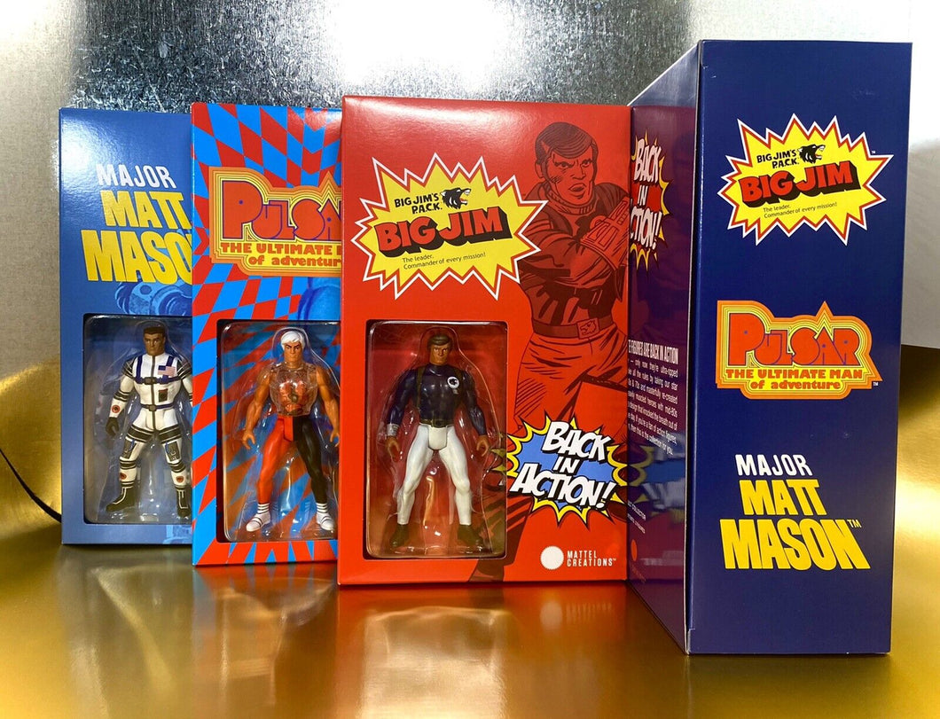 2020 Mattel Creations - Back in Action! Major Matt Mason, Big Jim & Pulsar