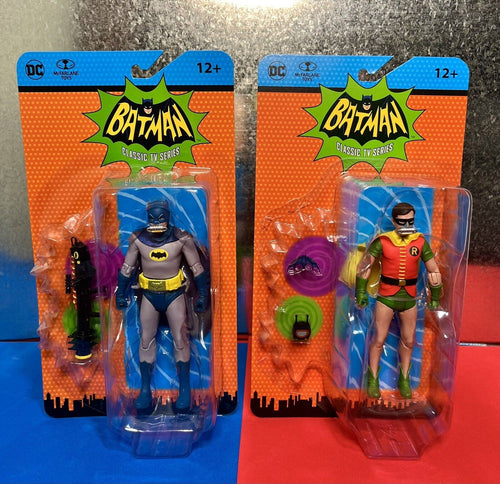 2023 McFarlane DC - Batman Classic 1966 TV Series: BATMAN & ROBIN w/ Oxygen Mask