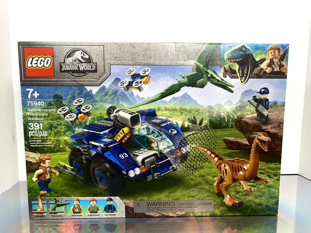 2020 LEGO Jurassic World -  Gallimimus and Pteranodon Breakout (75940) - 391 pcs