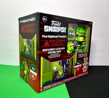Load image into Gallery viewer, 2023 Funko Snaps!- Five Nights at Freddy&#39;s- MONTY GATOR w/ DRESSING ROOM Playset