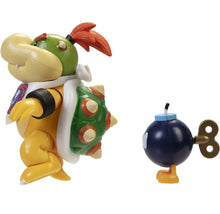 Load image into Gallery viewer, 2020 JAKKS Pacific World of Nintendo Action Figure: BOWSER JR. (w/ Bob-Omb)