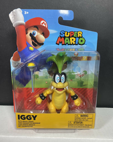 2021 JAKKS Pacific World of Nintendo Action Figure: IGGY (w/ Magic Wand)