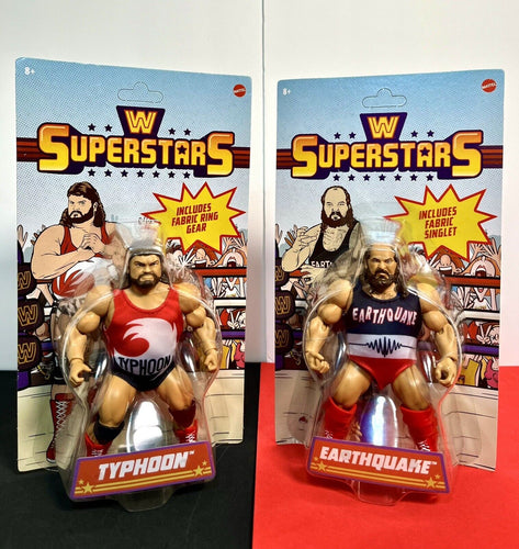 2023 Mattel - WWE Superstars Series 4 - TYPHOON & EARTHQUAKE (NATURAL DISASTERS)