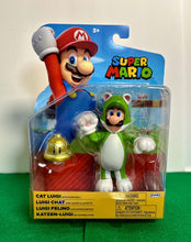 Load image into Gallery viewer, 2023 JAKKS Pacific World of Nintendo Action Figure: CAT LUIGI (w/ Super Bell)