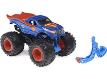 Load image into Gallery viewer, 2022 Spin Master Monster Jam - SUPERMAN Diecast Monster Truck (w/ Wheelie Bar)