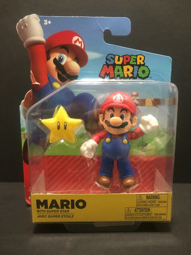 Jakks Super Mario Action Figure w/Star Accessory