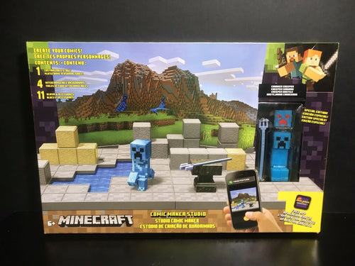 Mattel Minecraft 3.25 Comic Maker Studio Biome Playset