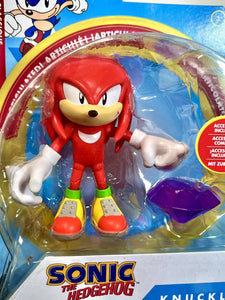 2024 JAKKS Pacific Sonic the Hedgehog Figure: CLASSIC KNUCKLES (w Chaos Emerald)