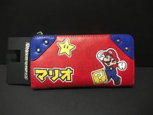 Load image into Gallery viewer, BioWorld Super Mario Nintendo Mario Items Trifold Wallet Faux Leather Licensed