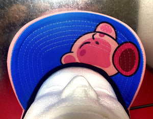 BioWorld Nintendo - KIRBY Face Embroidered Pre-Curved Adjustable Hat OSFM