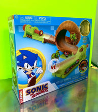 Load image into Gallery viewer, 2020 JAKKS Pacific Sonic The Hedgehog - Classic Sonic Track Pinball Set