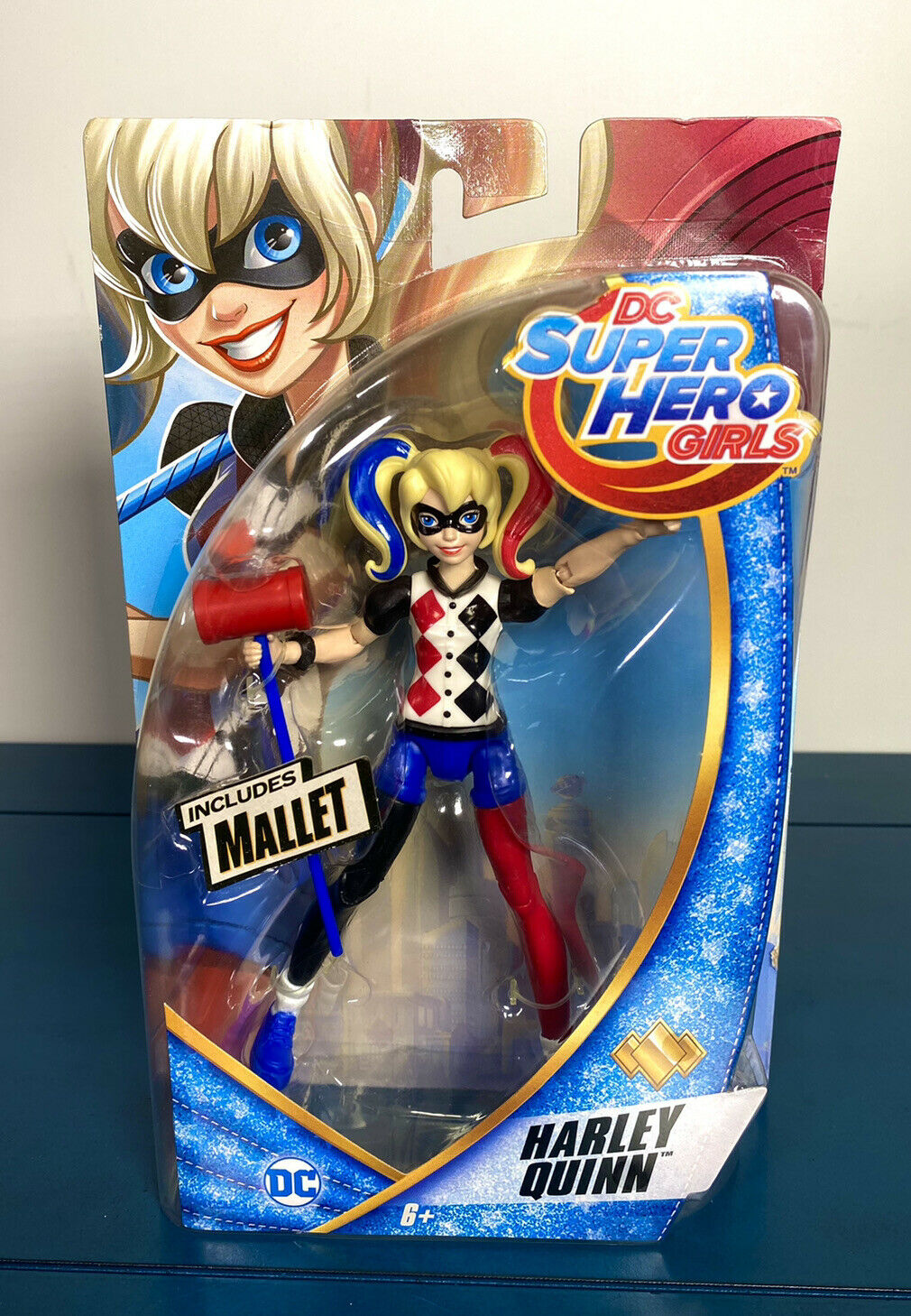 2016 Mattel DC Super Hero Girls - HARLEY QUINN (w/ Mallet) Action Figure