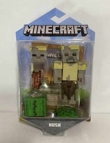 2020 Minecraft Comic Maker Action Figure: HUSK (w/ Rotten Flash, Cactus)