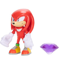 Load image into Gallery viewer, 2024 JAKKS Pacific Sonic the Hedgehog Figure: CLASSIC KNUCKLES (w Chaos Emerald)