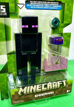 Load image into Gallery viewer, 2023 Minecraft 15th Anniversary Build-a-Portal Figure: ENDERMAN (w/ Endermite)