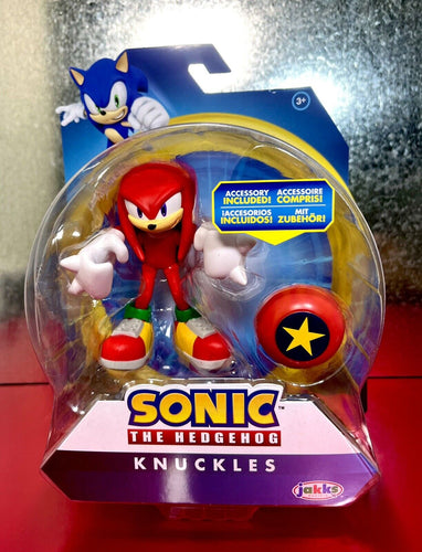 2023 JAKKS Pacific Sonic the Hedgehog Action Figure: KNUCKLES (w/ Star Spring)