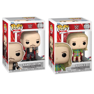2022 Funko Pop! WWE - MATT RIDDLE (#115) & RANDY ORTON (#116) - RK-BRO Figures