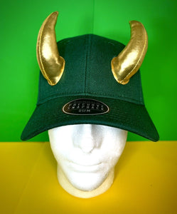 BioWorld Marvel Comics LOKI Helmet Green Baseball Hat OSFM