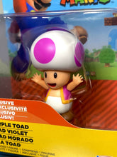 Load image into Gallery viewer, 2021 JAKKS Pacific World of Nintendo 2.5&quot; Action Figure: PURPLE TOAD (Exclusive)