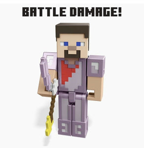 2021 Mattel Minecraft - Ultimate Ender Dragon Figure w/ Enchanted Armor Steve!