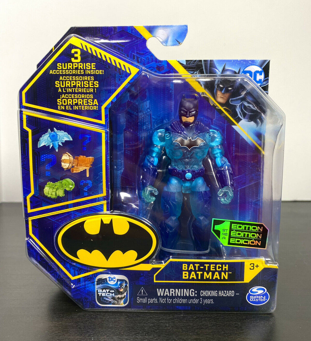 2021 Spin Master DC - The Caped Crusader 4in Figure: BAT-TECH BATMAN