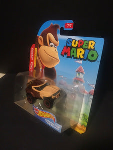 Hot Wheels Super Mario Character Cars Donkey Kong #7/7 FIRST APPEARANCE!