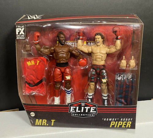 2021 WWE Elite Collection 2-Pack: MR. T & “ROWDY” RODDY PIPER (Wrestlemania 2)