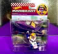 2022 Hot Wheels Mario Kart: WARIO B-Dasher + Wario Wing Die-Cast Car