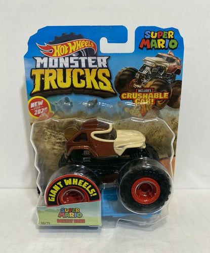 2020 Hot Wheels Monster Trucks - Super Mario - DONKEY KONG (w/ Giant Wheels)
