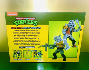 2022 NECA Teenage Mutant Ninja Turtles SUPER BEBOP & MIGHTY ROCKSTEADY 2-Pack