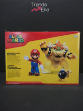 Load image into Gallery viewer, World of Nintendo ~ BOWSER&#39;S LAVA BATTLE SET ~ Mario, Bob-omb &amp; Bowser - Jakks