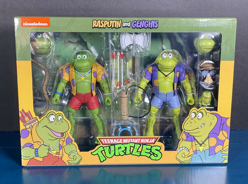 2021 NECA Teenage Mutant Ninja Turtles RASPUTIN & GENGHIS Action Figure 2-Pack
