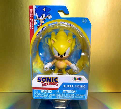 NEW 2022 JAKKS Pacific Sonic the Hedgehog 2.75in Figure: CLASSIC SUPER SONIC