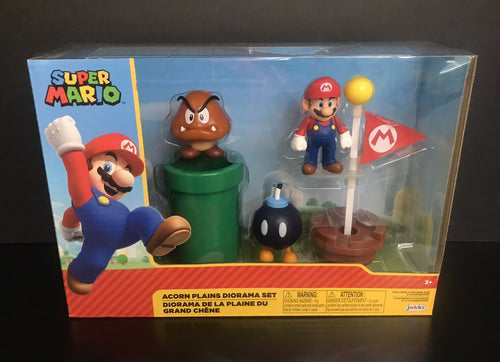 2019 JAKKS Pacific World of Nintendo | Super Mario | Acorn Plains Diorama Set