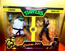 Load image into Gallery viewer, 2021 Playmates - TMNT vs. Cobra Kai 2-Pack: LEONARDO vs MIGUEL DIAZ