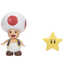 Load image into Gallery viewer, 2021 JAKKS Pacific World of Nintendo Action Figure: TOAD (w/ Super Star)
