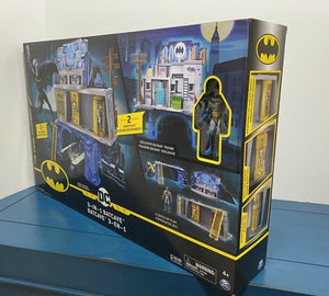 DC BATMAN 3-in-1 Batcave Playset with Exclusive Action Figure and Battle Armor