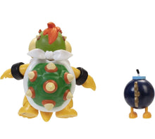 Load image into Gallery viewer, 2020 JAKKS Pacific World of Nintendo Action Figure: BOWSER JR. (w/ Bob-Omb)