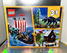 Load image into Gallery viewer, 2022 LEGO CREATOR: Viking Ship and the Midgard Serpent (31132)