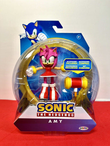 2022 JAKKS Pacific Sonic The Hedgehog Figure: AMY ROSE (w/ Piko Piko Hammer)