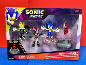 2023 JAKKS Sonic Prime New Yoke City 3-Pack - Sonic, Tails Nine, & Rusty Rose