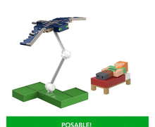Load image into Gallery viewer, 2023 Minecraft 15th Anniversary Build-a-Portal Figure 2-Pack: ALEX VS. PHANTOM