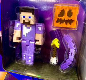 2021 Mattel Minecraft - Ultimate Ender Dragon Figure w/ Enchanted Armor Steve!