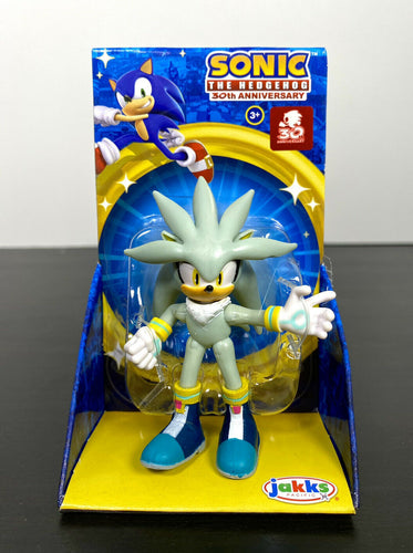 2021 JAKKS Pacific - Sonic the Hedgehog 30th Anniv 2.5” Figure: SILVER